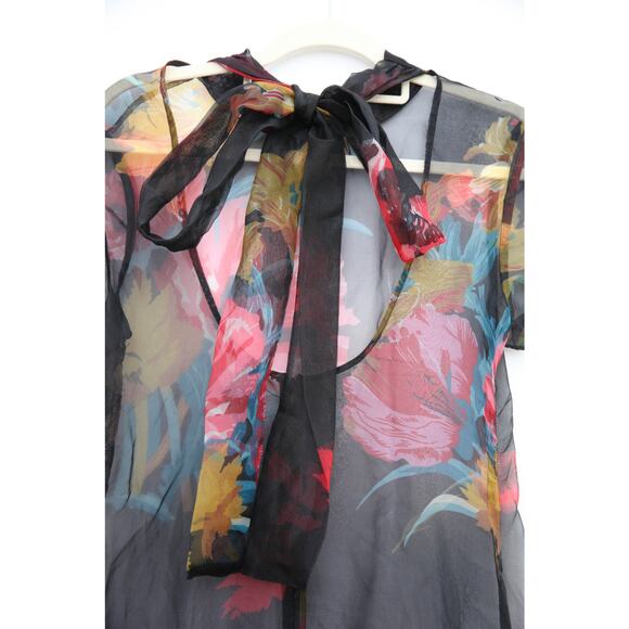 Staud Floral Organza Calluna Dress Size S - Picture 7 of 10